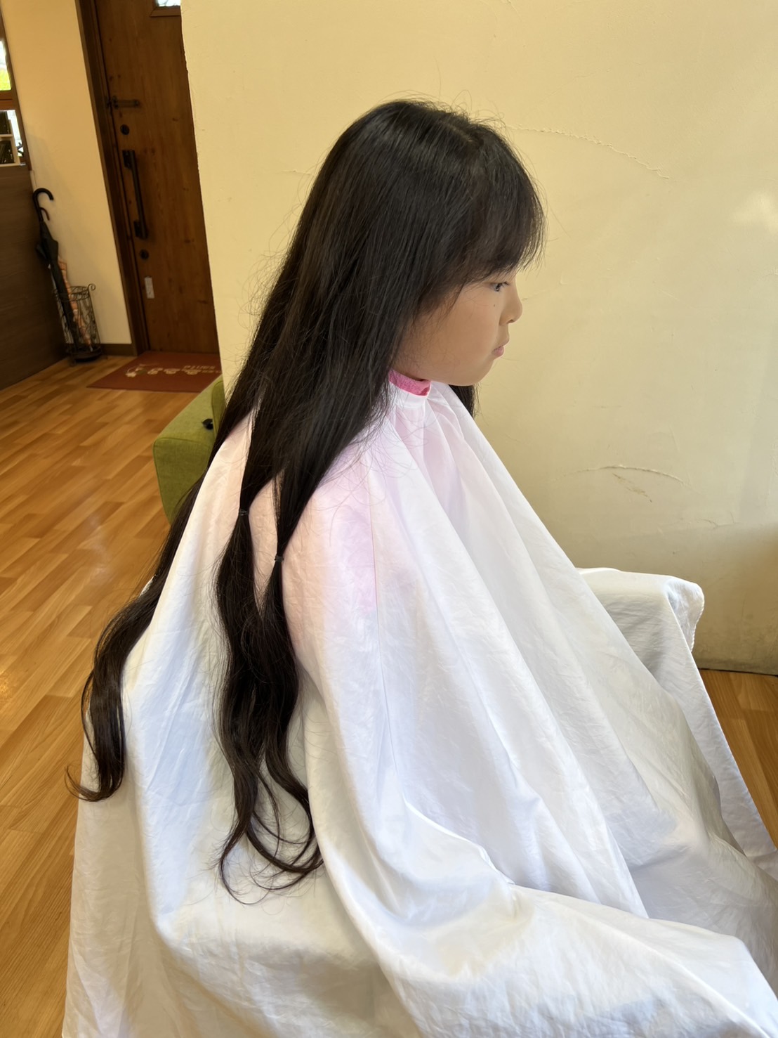 美容室でのヘアードネーションに関する写真